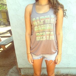 Alpha Gamma Delta racerback tank