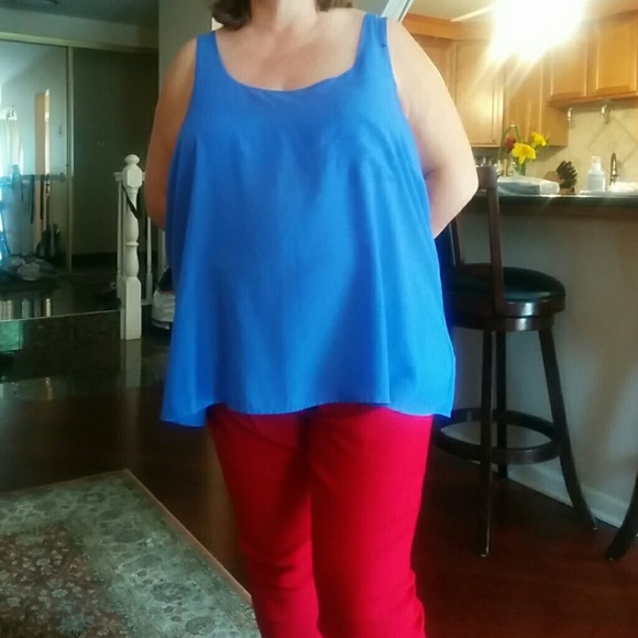 F21, Plus Size, light blue tank