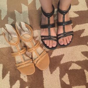 Two Pairs JCrew Gladiators