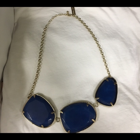 Kendra Scott blue stone necklace