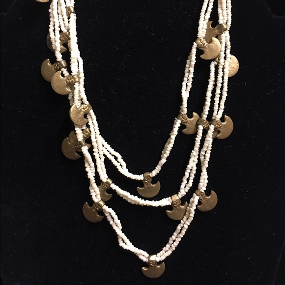 Triple layer Beaded necklace - Picture 2 of 4