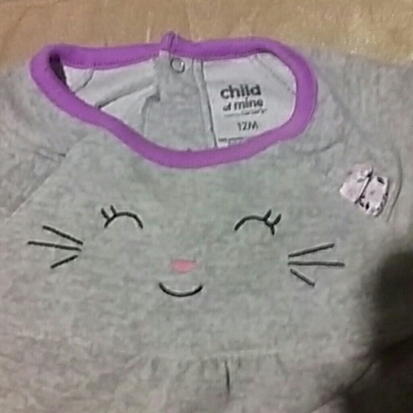 CARTER'S 12 MONTH CAT PJ'S - Picture 4 of 4