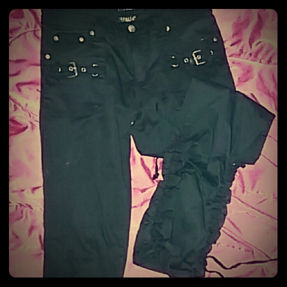 ADORABLE Goth scrunchy pants