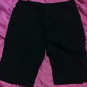 Solid Black Shorts