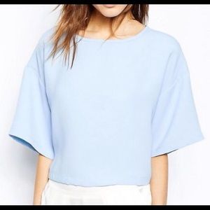 ASOS crop top wig boxy kimono sleeve