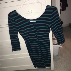 Striped bodycon dress