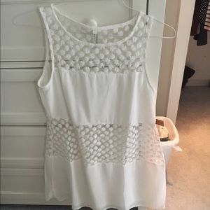 White cut out dress