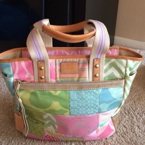 Coach multicolored handbag