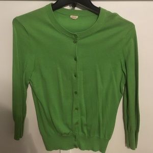 J.Crew green cardigan