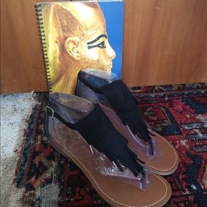 NWT CARLOS SANTANA Fringe Sandals
