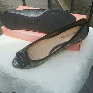 NWOB. Antonio Melani slip ons. Size 9.