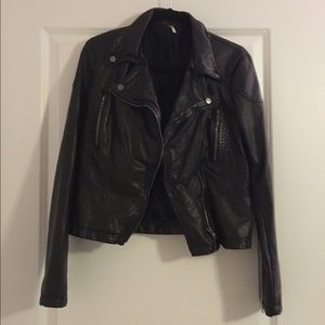 Free People Vegan Leather Jacket