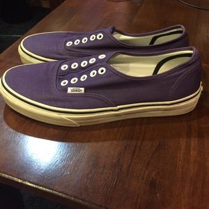 9.5 Women's - 8 Men's purple Vans sneakers