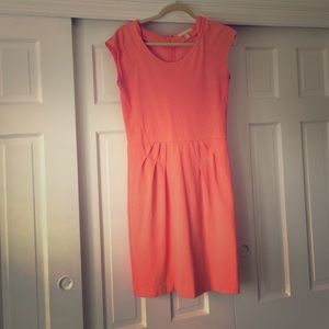 Coral Banana Republic dress