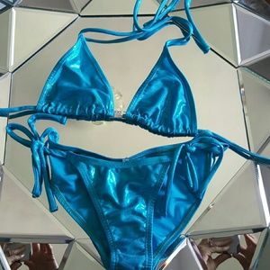 Blue Shimmer costume contest bikini