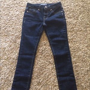 Youth dark wash silver jeans.