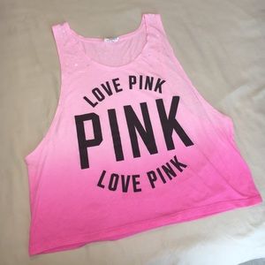 Pink Victoria secret crop top