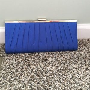 Royal blue elegant clutch