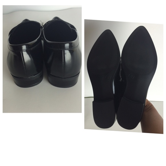 👀 Mossimo Black Snakeskin Pointy Toe Loafers👀 - Picture 3 of 4