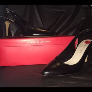 Franco Sarto Black Slingback Pumps
