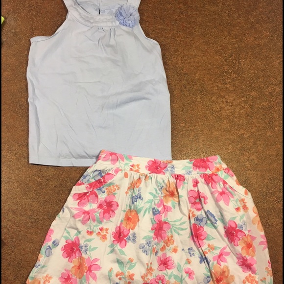 Carters skort and tank top set