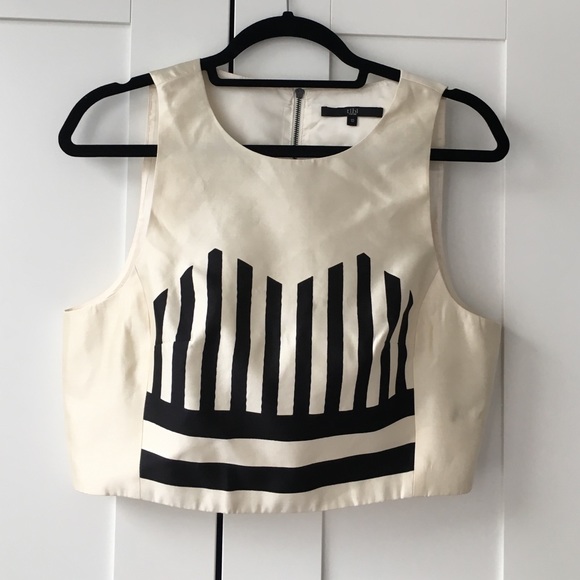 Tibi Silk Escalante Crop Top ✨reduced✨
