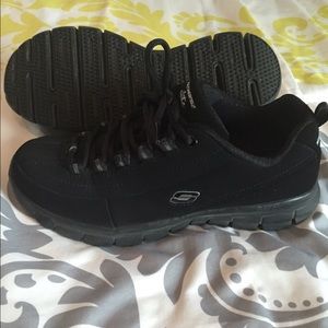 Skechers memory foam black sneakers