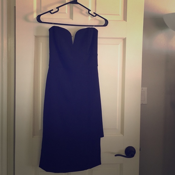 Black strapless Lulu's dress.