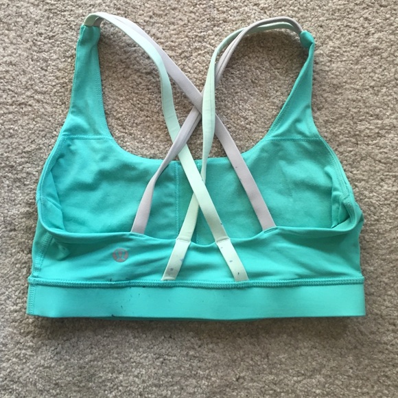 Blue lulu lemon sports bra