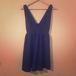 Dressy deep V going out dress