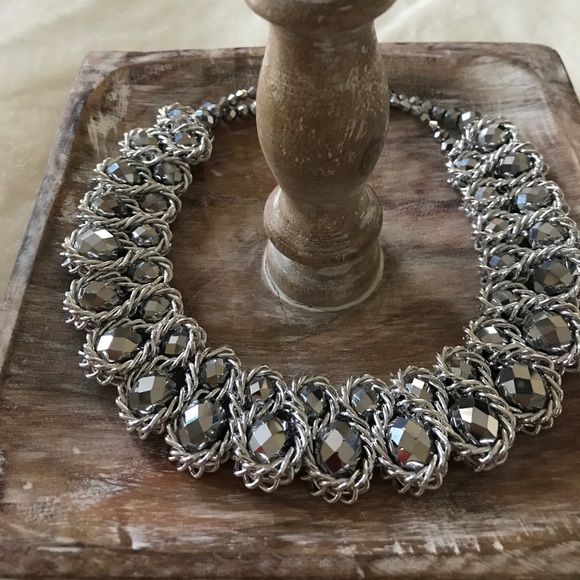Chunky Choker Crystal Statement Necklace - Picture 4 of 7