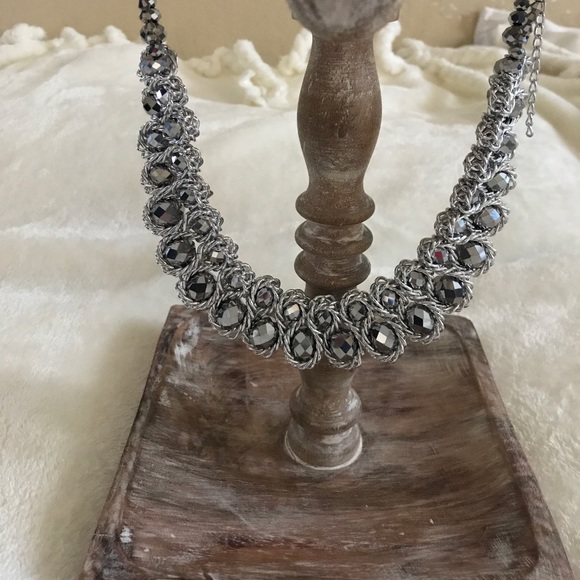 Chunky Choker Crystal Statement Necklace - Picture 5 of 7