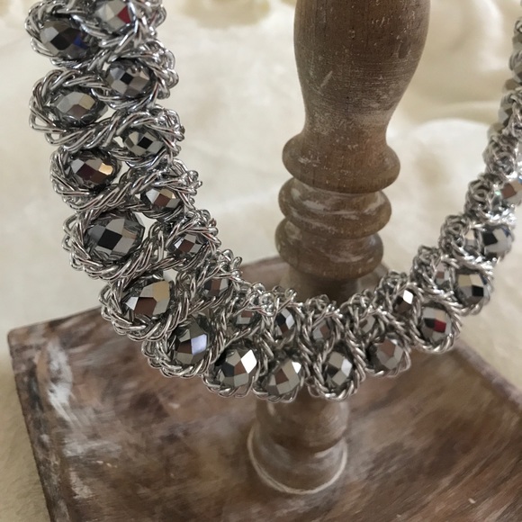 Chunky Choker Crystal Statement Necklace - Picture 6 of 7