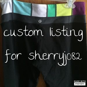 Custom listing for @sherryj082!