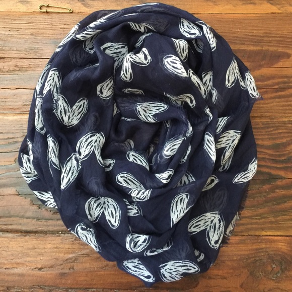 Blue and white infinity scarf!