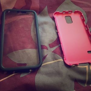 Pink Samsung galaxy's s5 outer box protective case