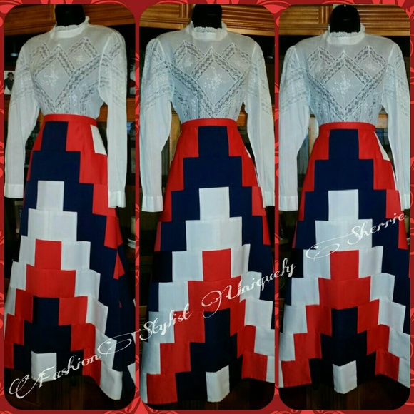 Vintage Dresses & Skirts - Envy of Vintage "Uniquely Sherrie" Maxi-Skirt