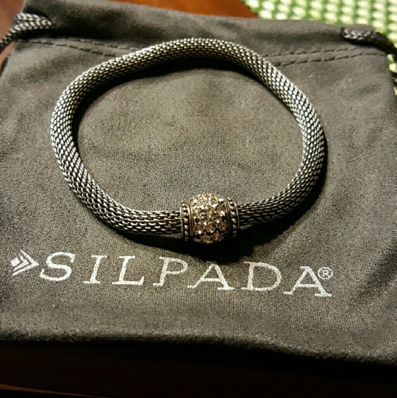 Silpada Mesh Together Stretch Bracelet