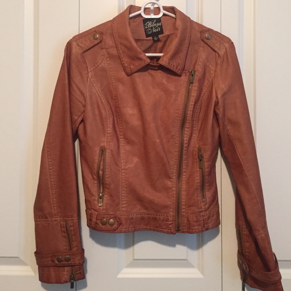 Cognac leather jacket