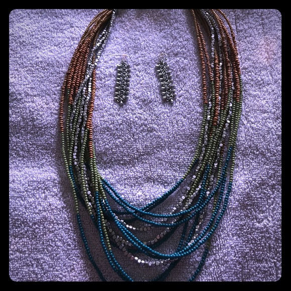 Beautiful earring and necklace set