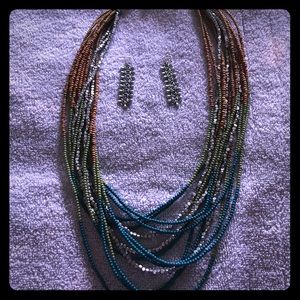 Beautiful earring and necklace set