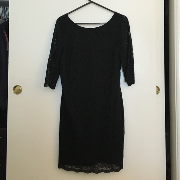 Lace black dress