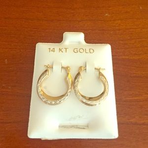 Gold and Silver hoop earrings