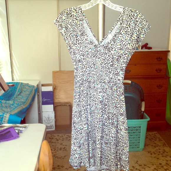 Short sleeve Sundress with polka dots