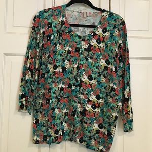 Beautiful floral sweater!