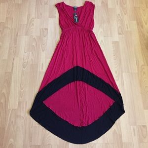 NWT High low cap sleeve dress very stretchy..