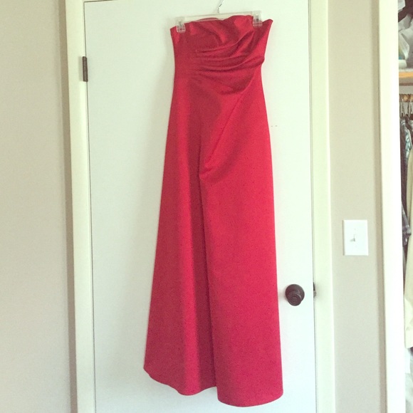 Red formal dress