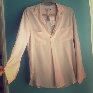 Soft pink calypso blouse new w tags