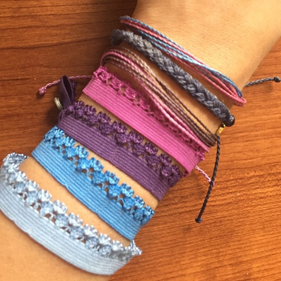 Puravida Jewelry 3 Bracelets And 4 Hair Ties Poshmark