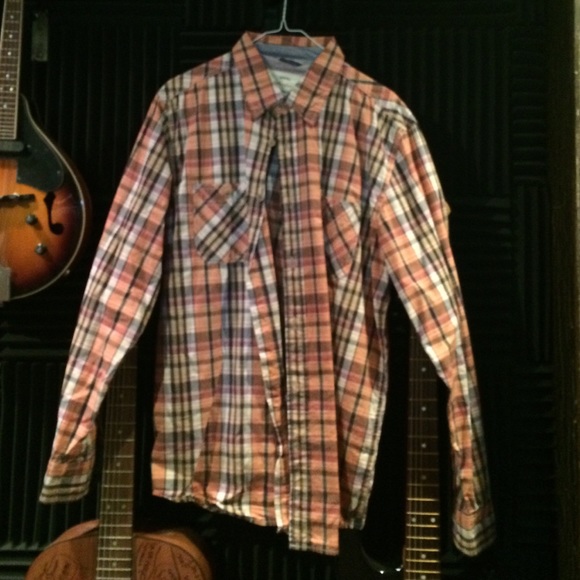 Men's long sleeved dress shirts.